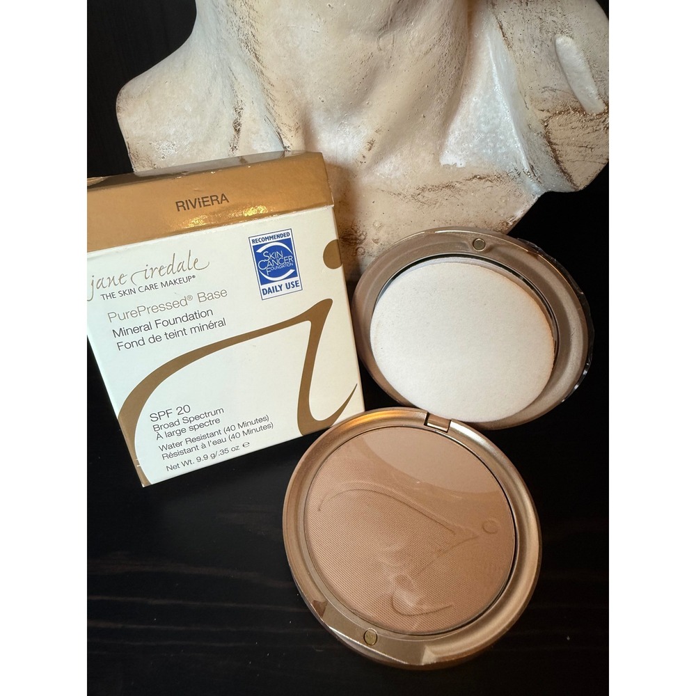 Jane Iredale PurePressed Base Mineral Foundation SPF 20 Riviera 0.35oz New Box
